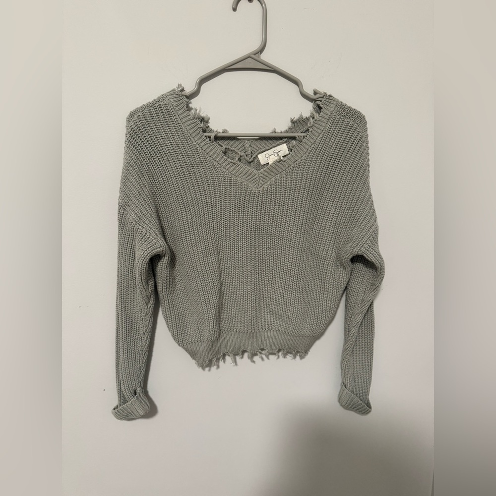 Jessica Simpson sage sweater Xs